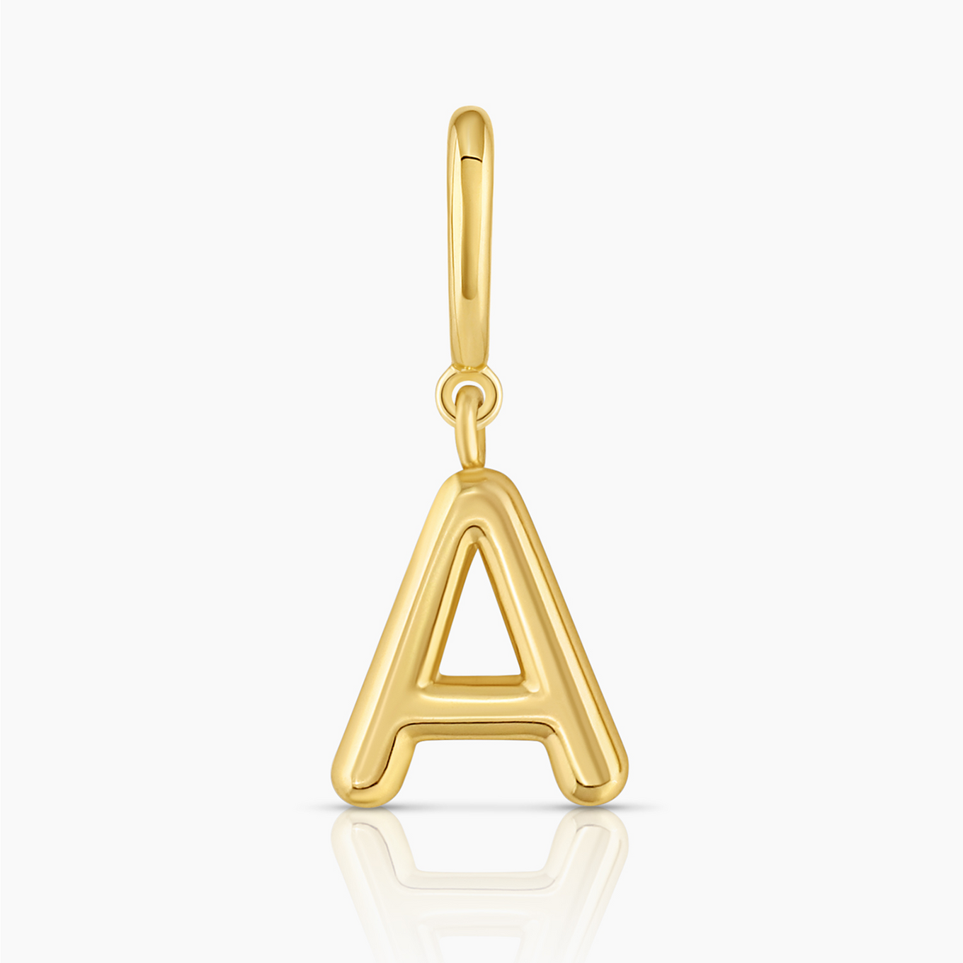 Alphabet A gold-plated charm