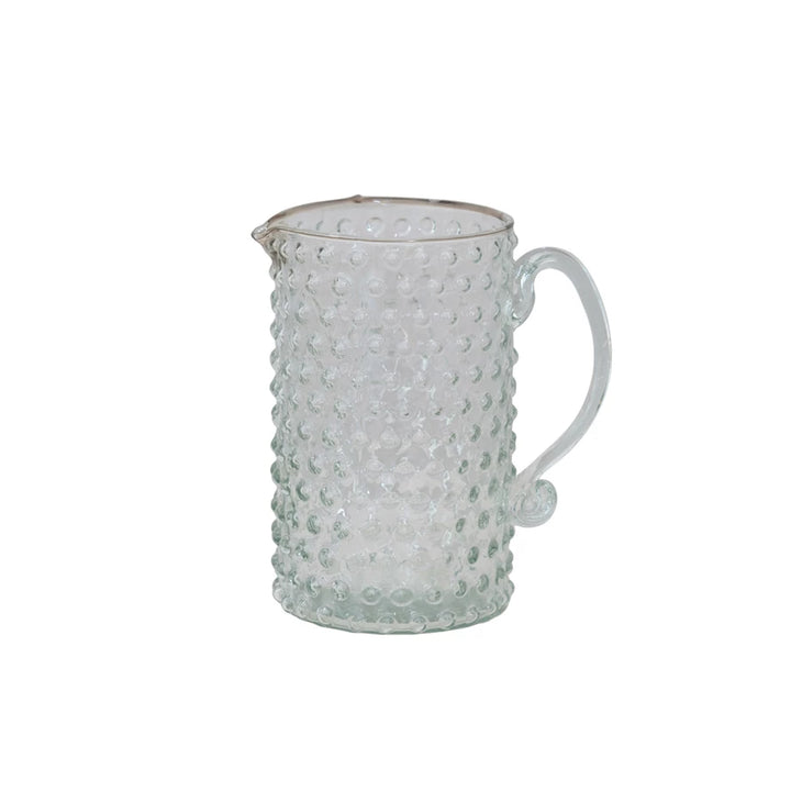 Glass Hobnail Pitcher