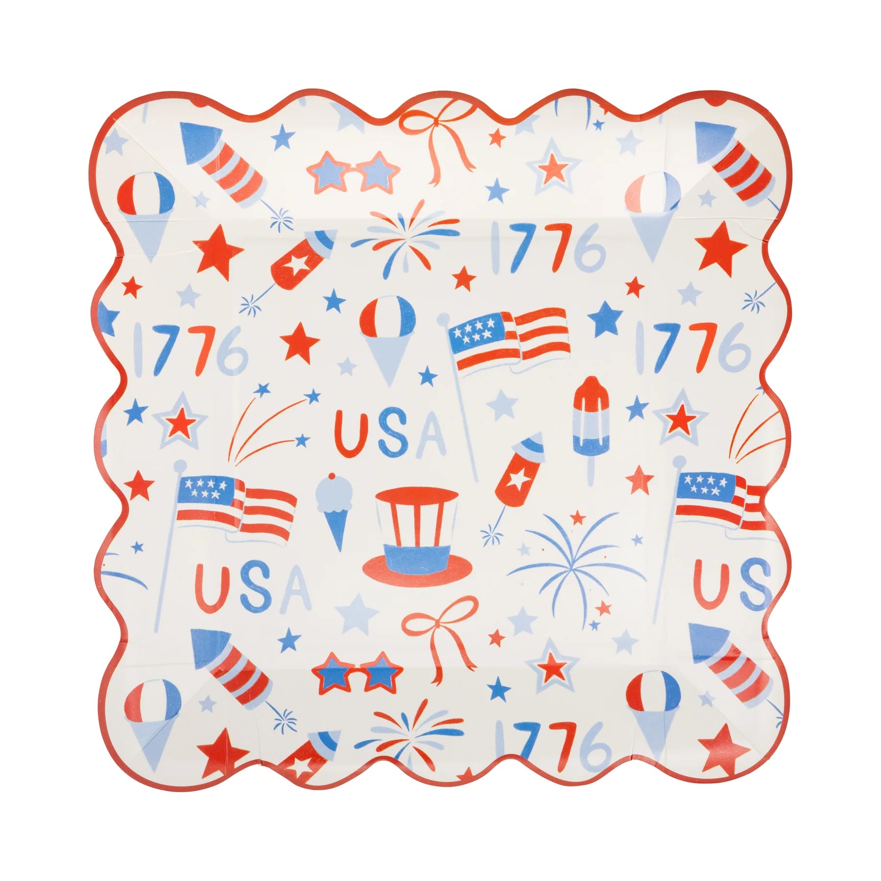 USA Icons Paper Dinner Plates