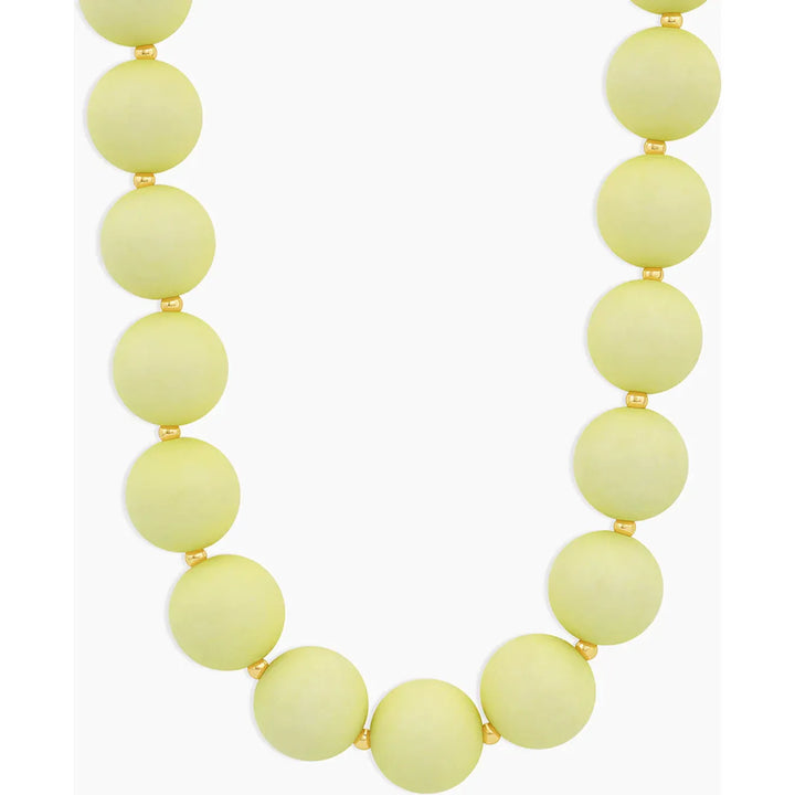 Iris Statement Necklace (Yellow)