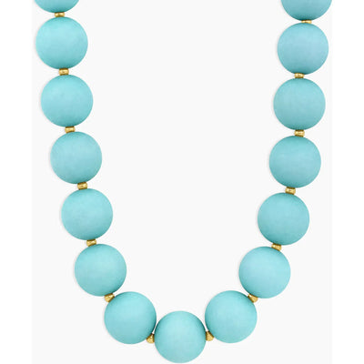 Iris Statement Necklace (Light Turquoise)