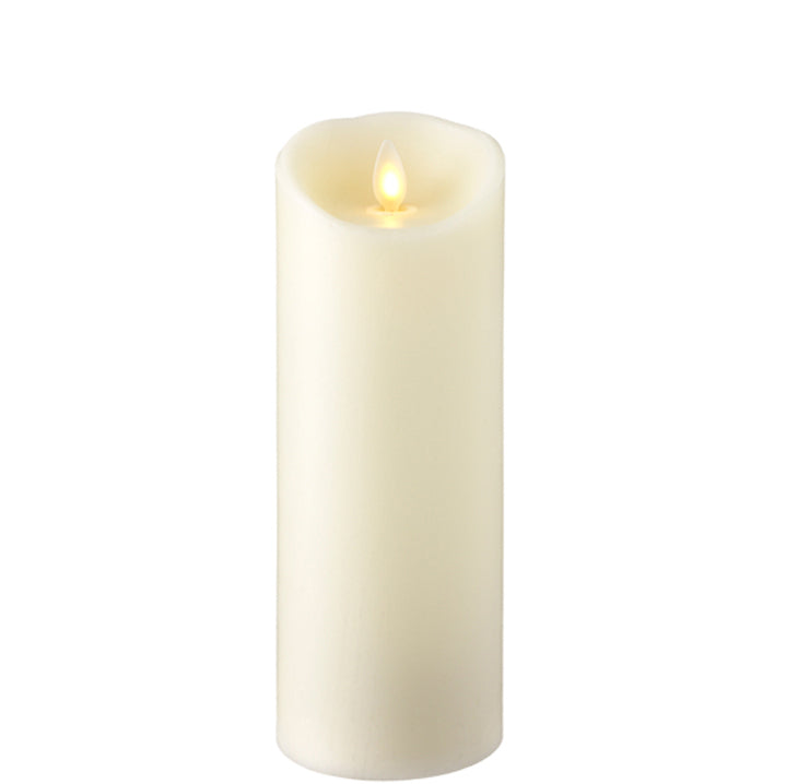 3" x 8" Ivory Pillar Candle