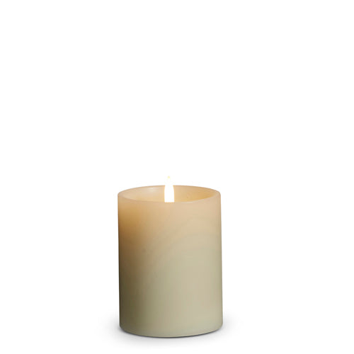 3" x 4" Uyuni Ivory Pillar Candle