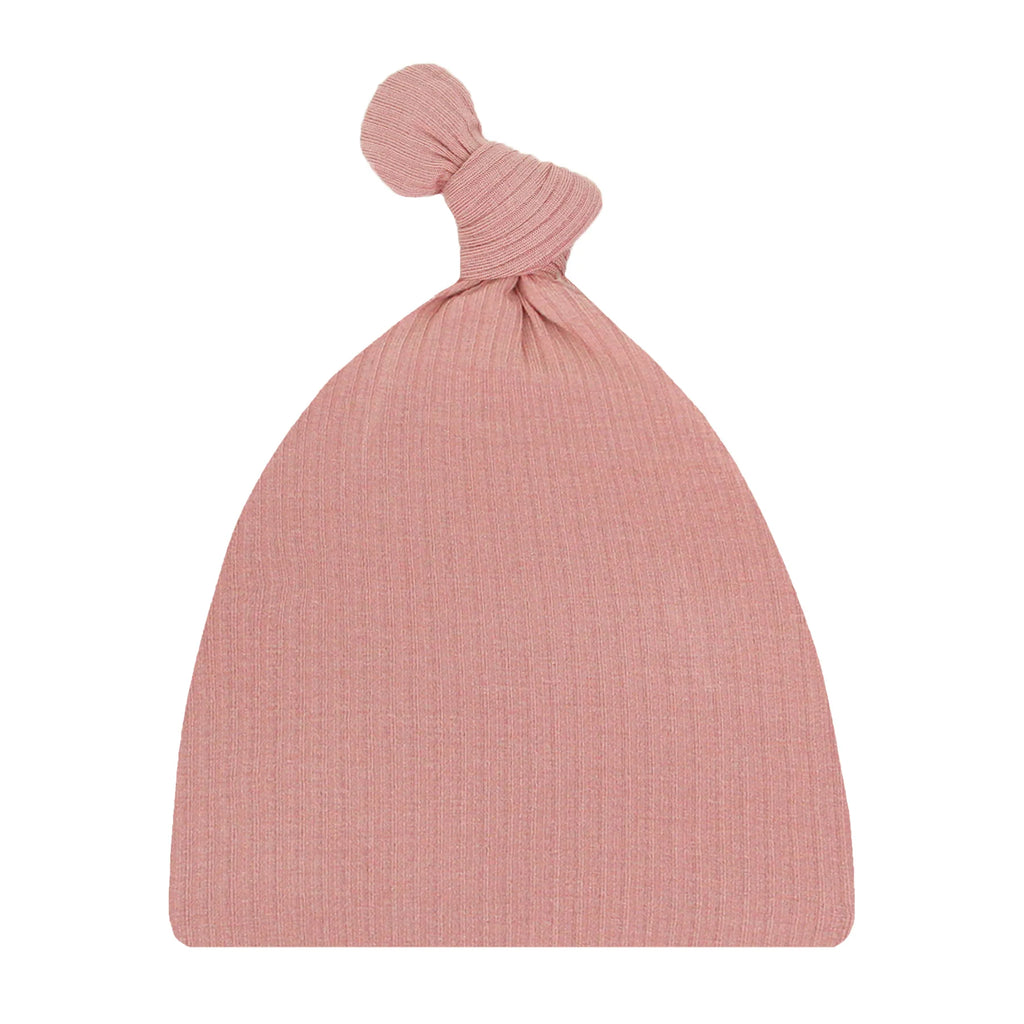 Jane Ribbed Top Knot Hat