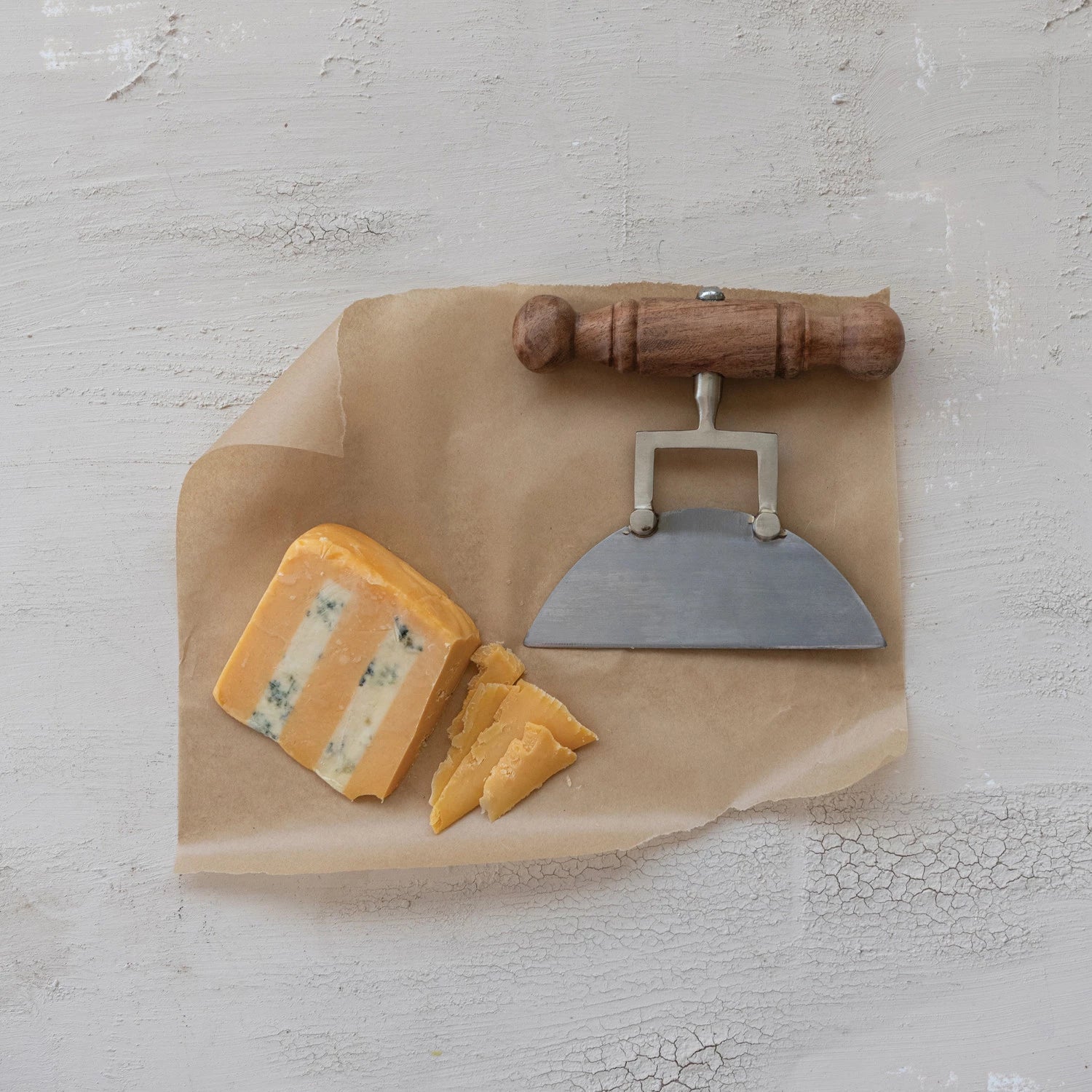 Wood Handle Cheese Knife