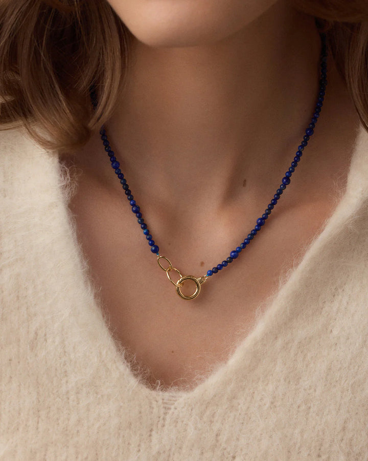 Lapis Gemstone Beaded Necklace