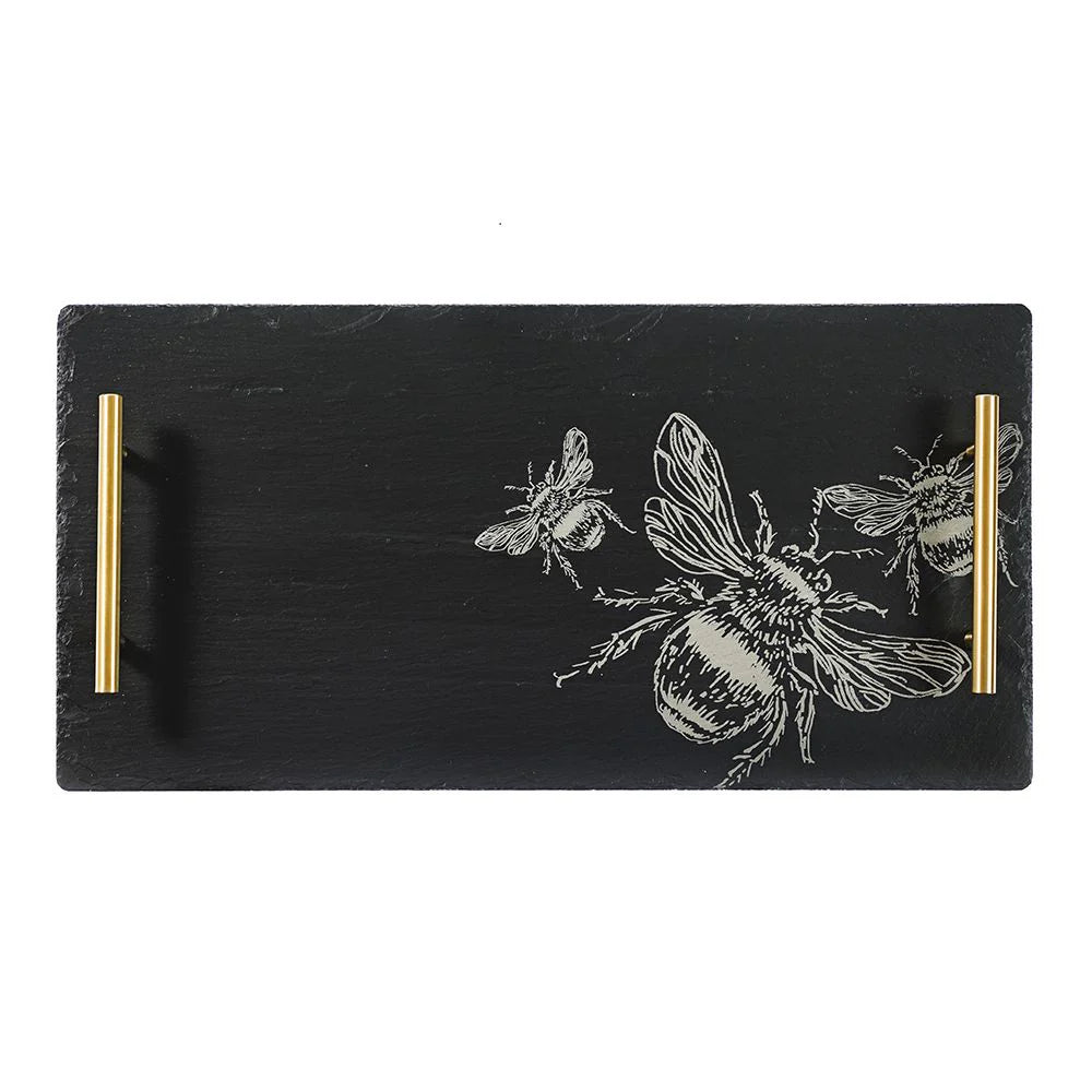 Large Slate Serving Tray - Bee