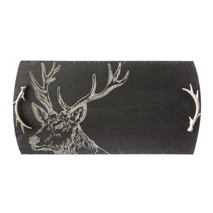 Large Slate Serving Tray - Stag