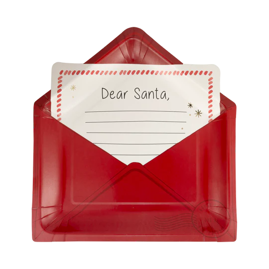 Letter to Santa Paper Plates