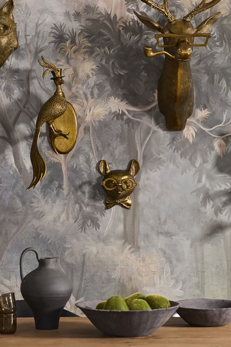 Louie the Mouse Wall Mount (Antique Brass Finish)