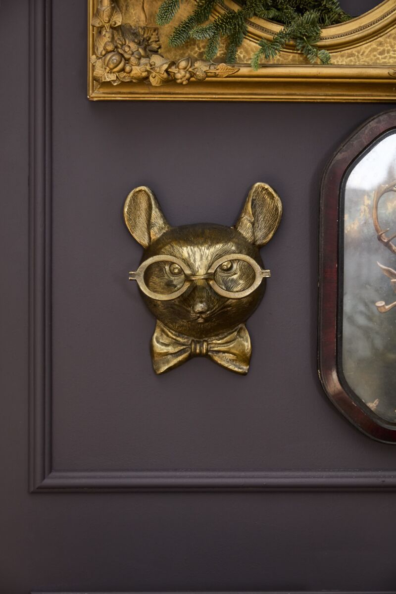 Louie the Mouse Wall Mount (Antique Brass Finish)