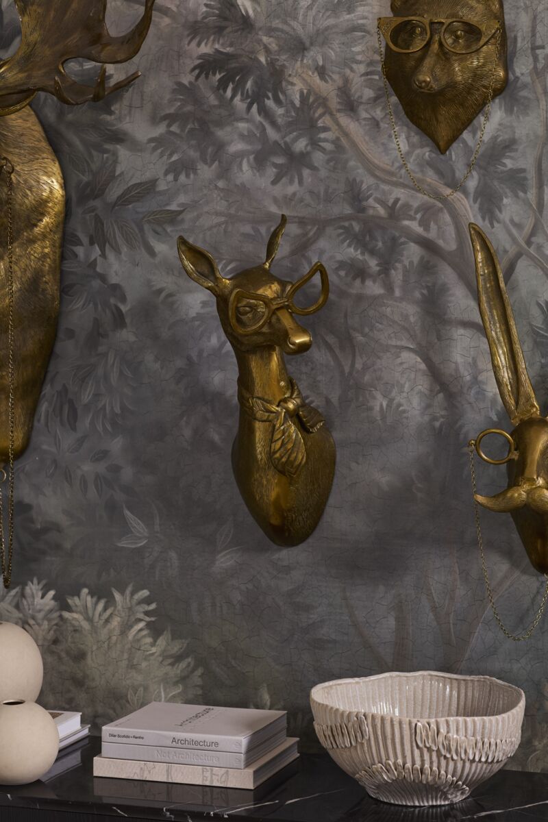 Margie the Fawn Wall Mount (Antique Brass Finish)