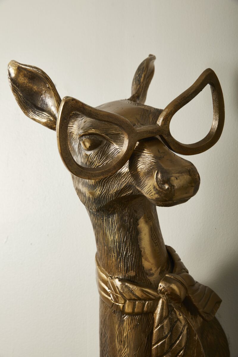 Margie the Fawn Wall Mount (Antique Brass Finish)