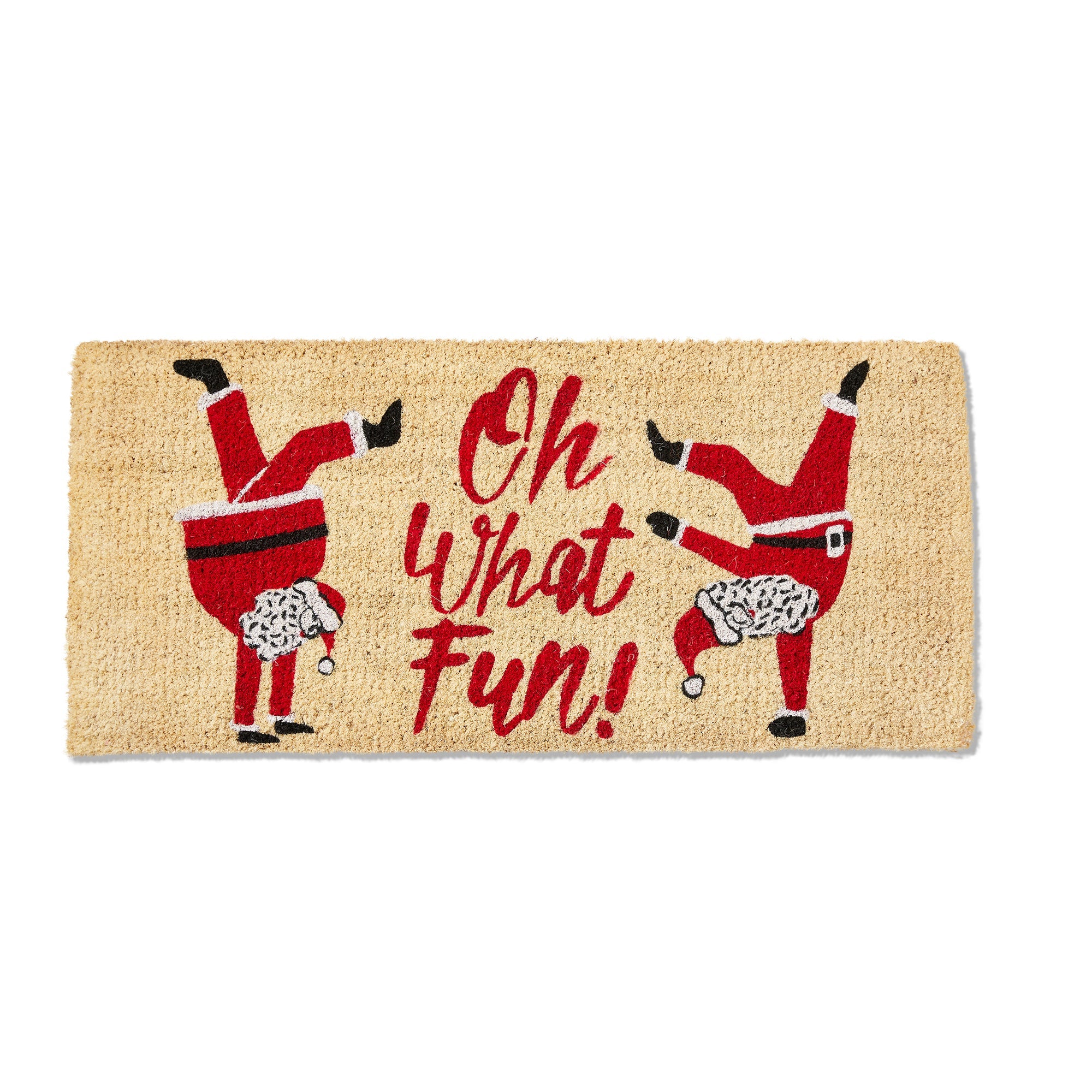 Oh What Fun Santa Mat