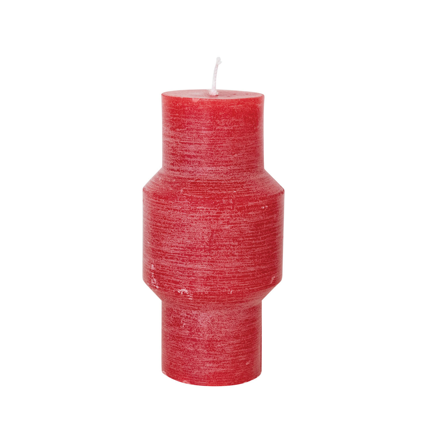 Medium Red Geometric Candle