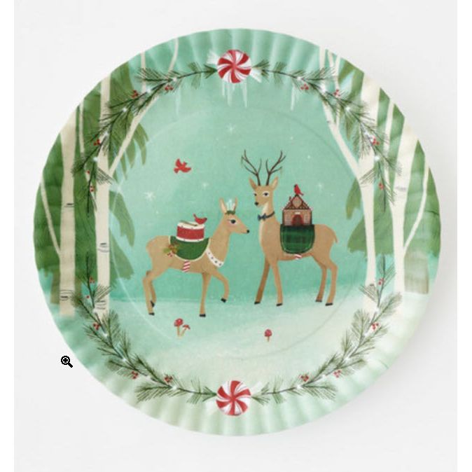 Deer Platter Melamine 16"