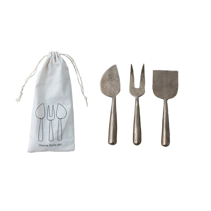 Metal Cheese Servers (Set of 3)