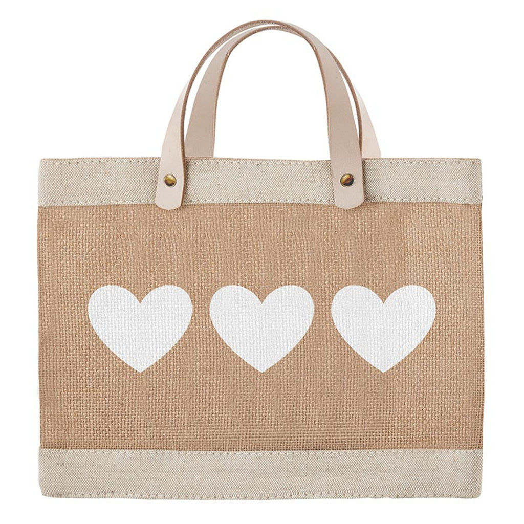 Mini Market Tote - Hearts