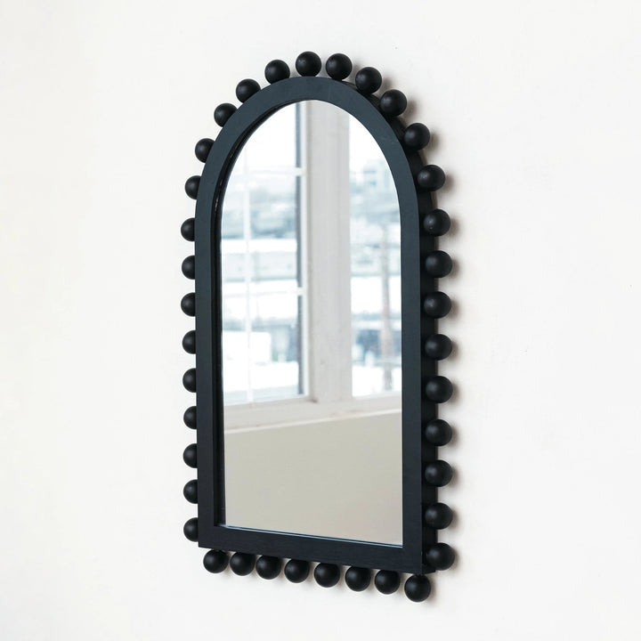 Black Framed Hobnob Arched Mirror