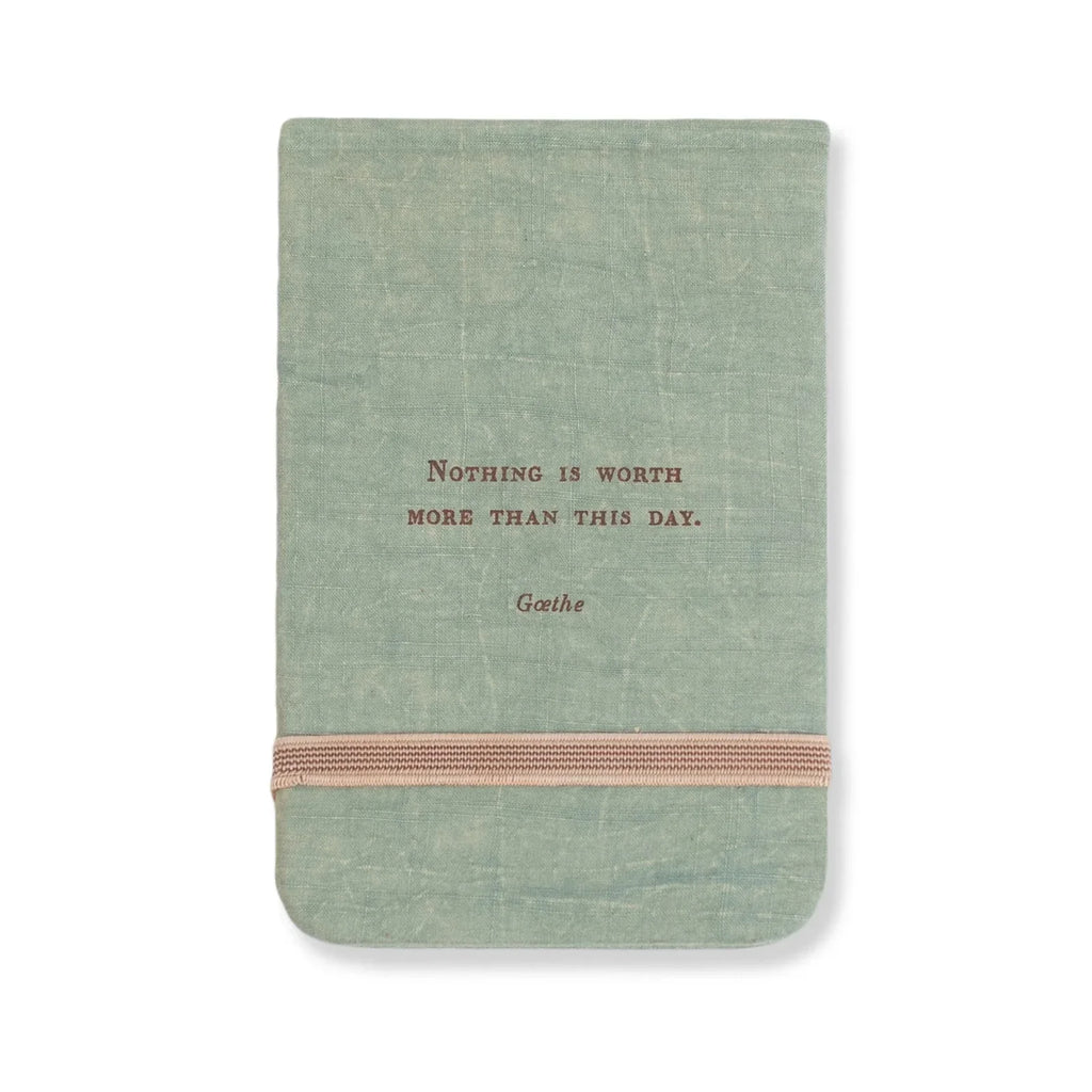 Nothing Is Worth More Fabric Notebook
