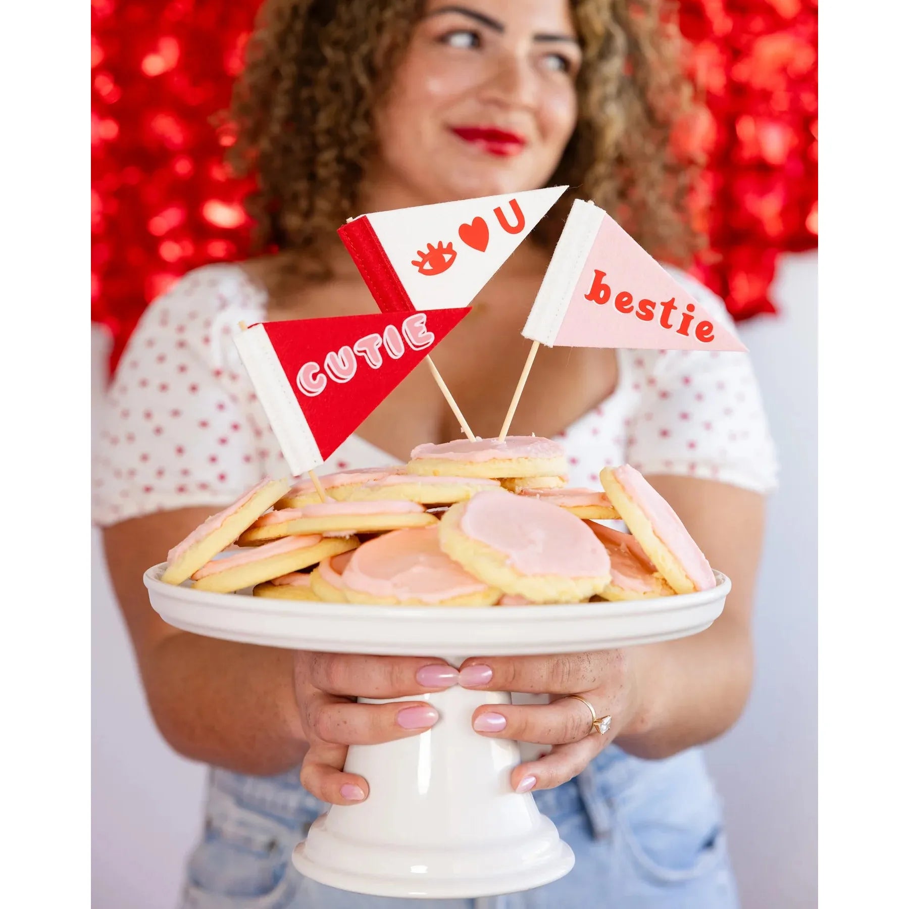 Mini Felt Valentines Pennants