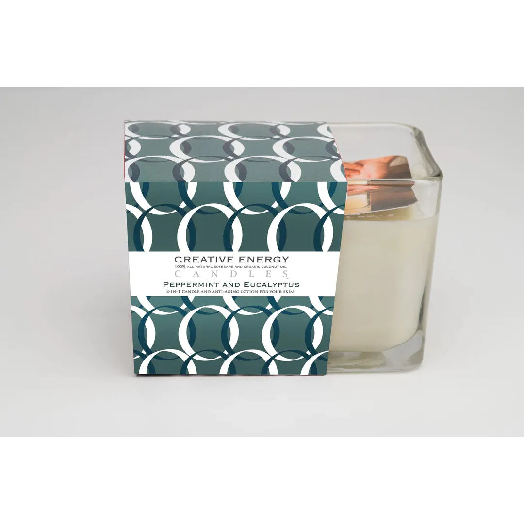Peppermint & Eucalyptus Soy Lotion Candle