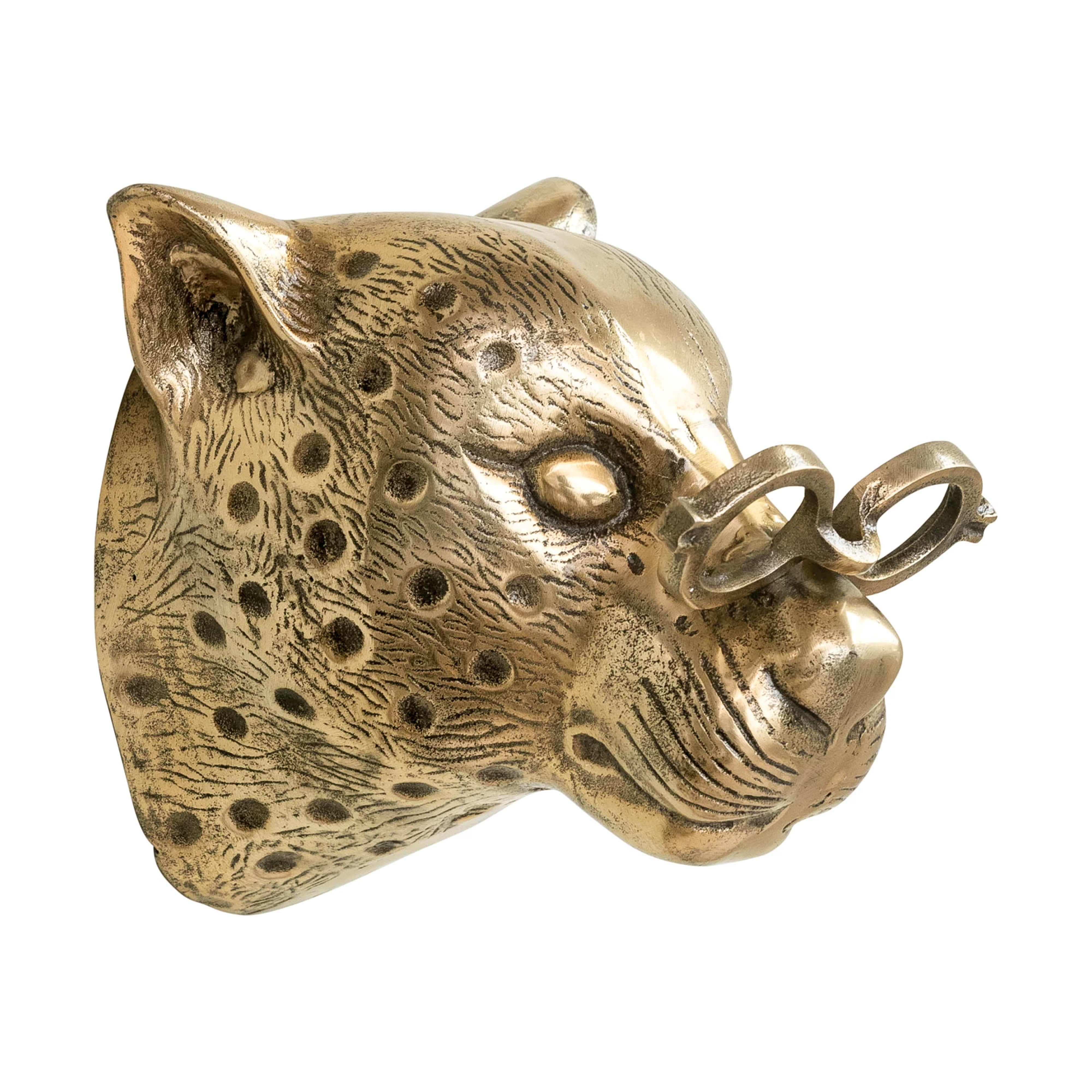 Percy the Cheetah Wall Mount (Antique Champagne Finish)