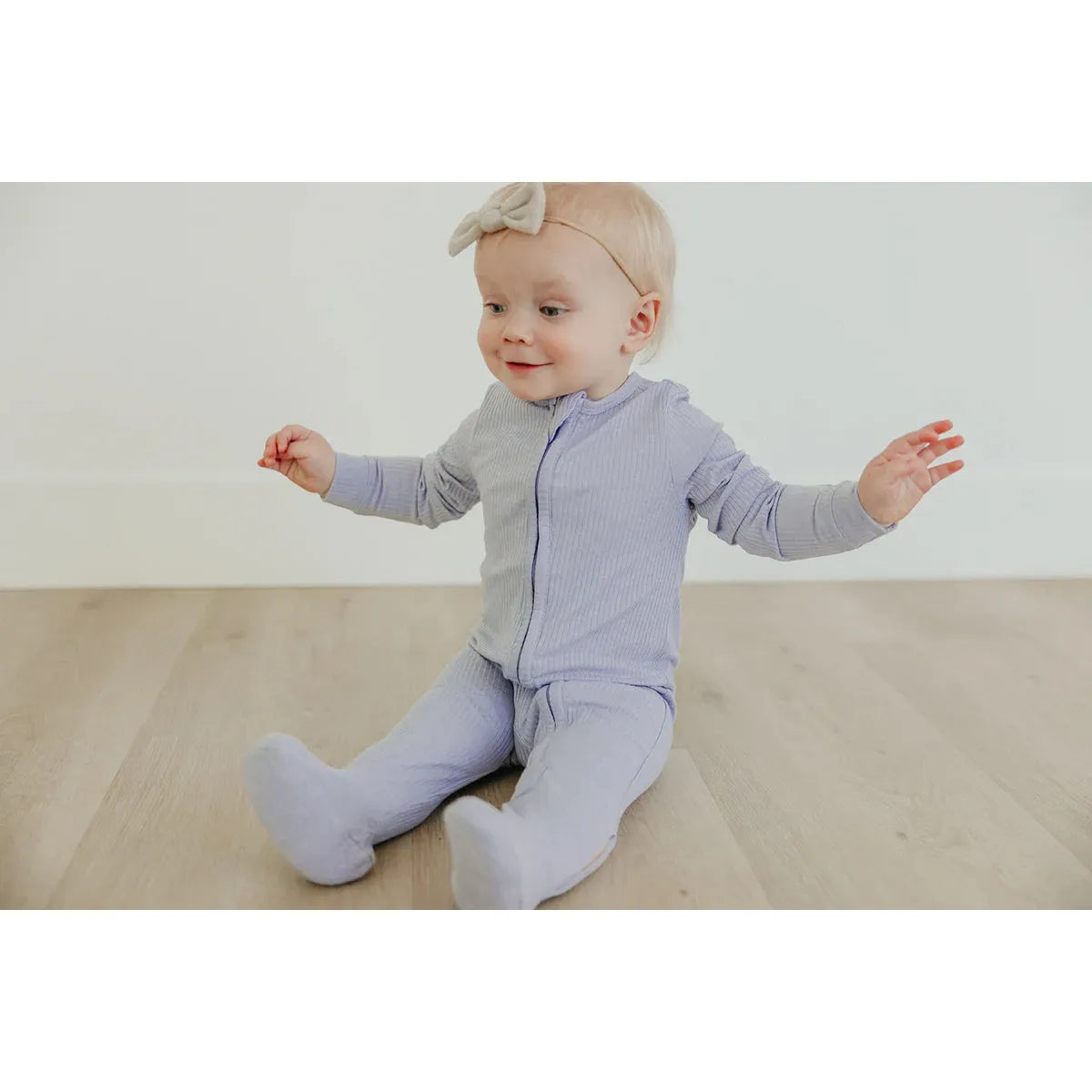 Periwinkle Zip-up Footie 18-24mo