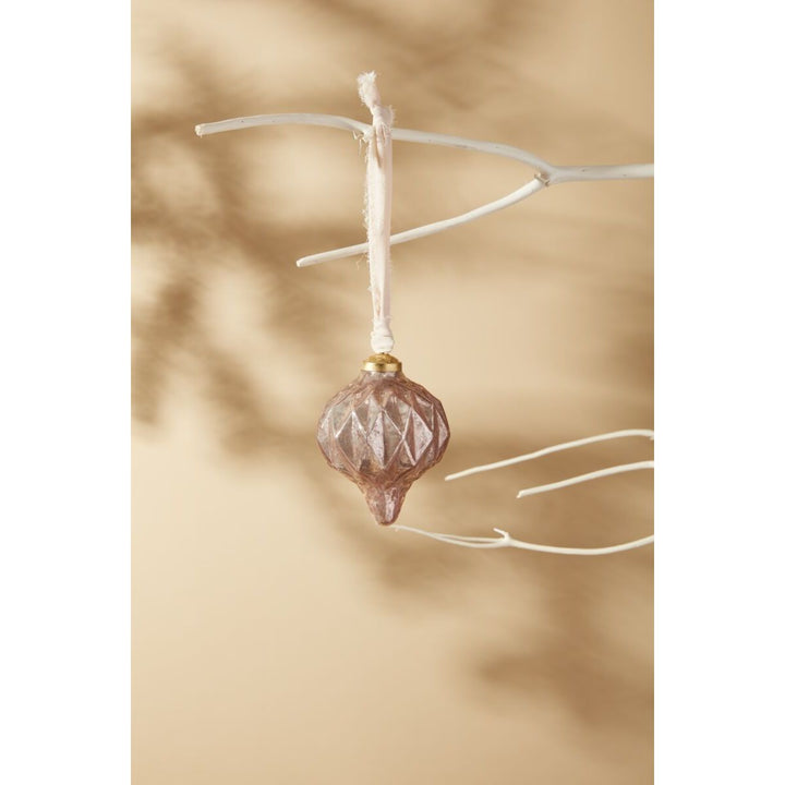 Jaunty Pink Ornament 4in