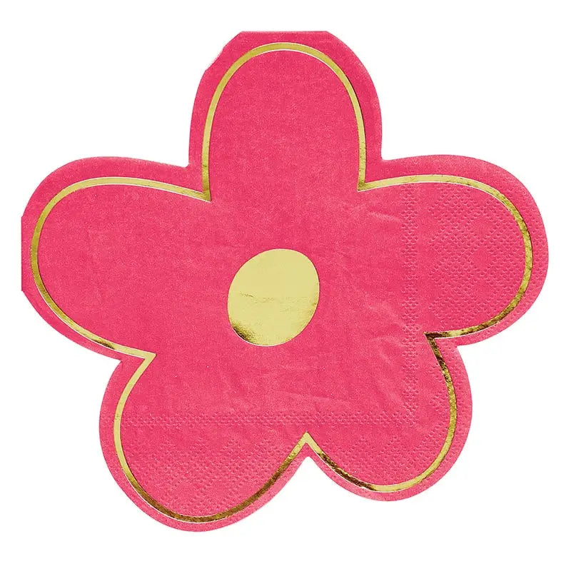 Cocktail Napkin - Pink Flower
