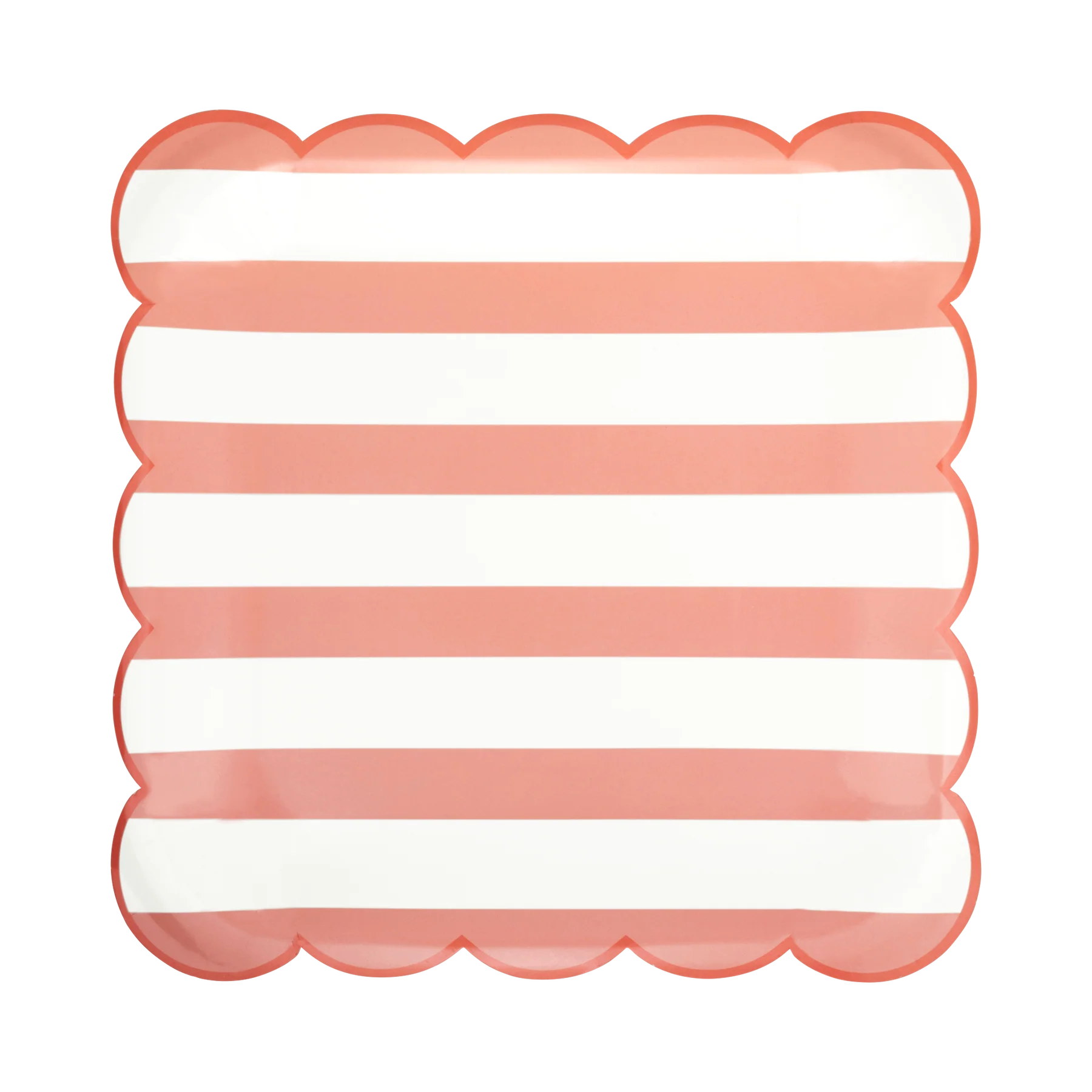 Pink Stripe Paper Plates