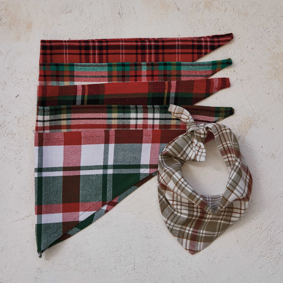 Plaid Dog Scarf