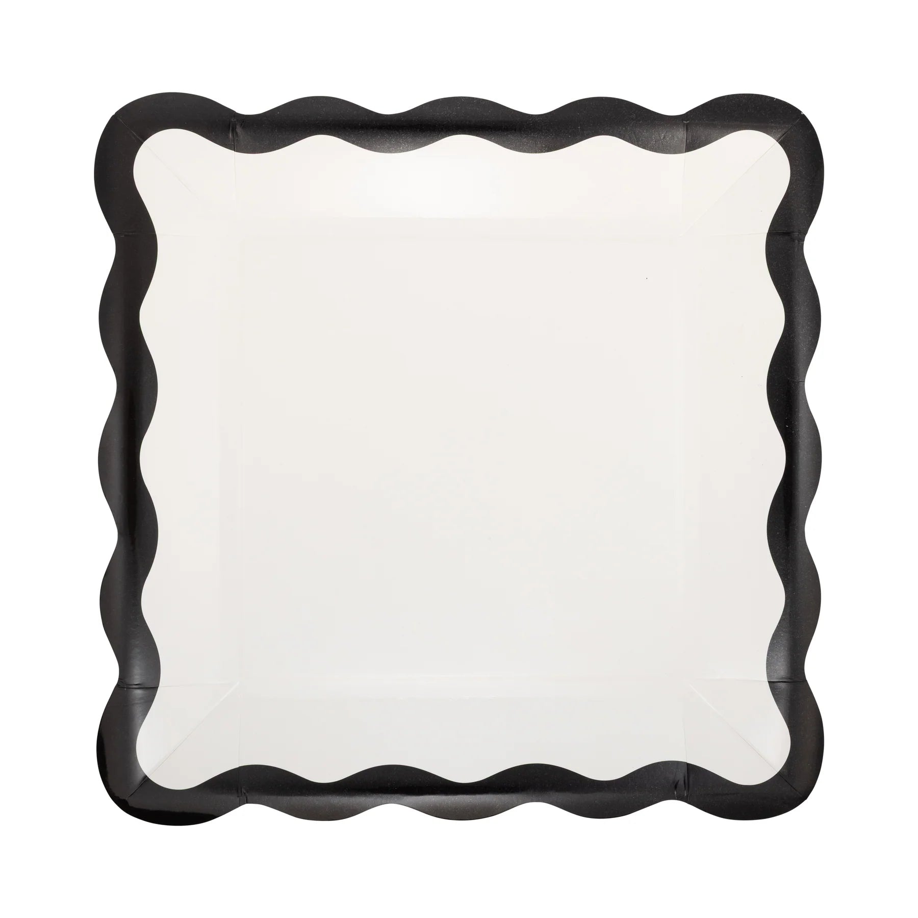 Cream and Black Ric Rac Plate