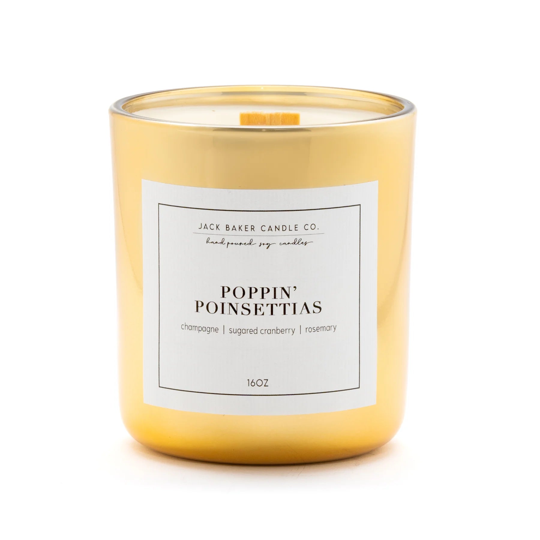 Poppin' Poinsettias Candle