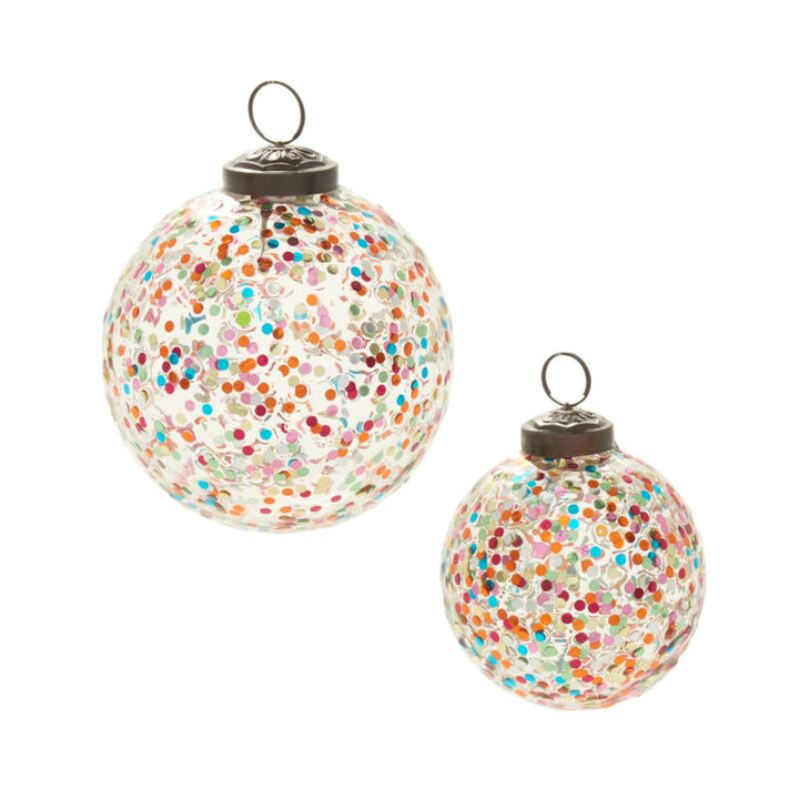 Rainbow Glitter Ornament