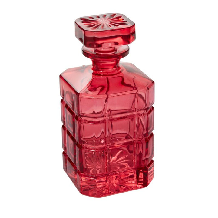 Red Glass Decanter