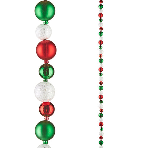 Red and Green Ball Garland