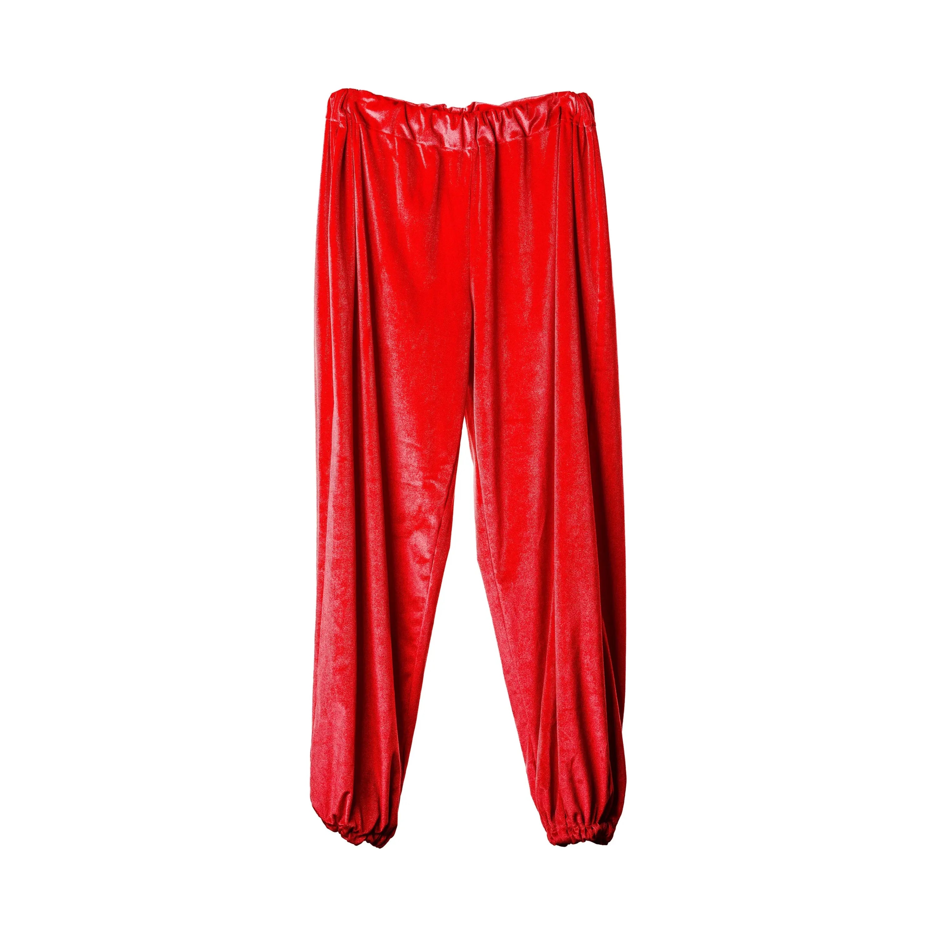 Chloe Velvet Lounge Pant - Red ML