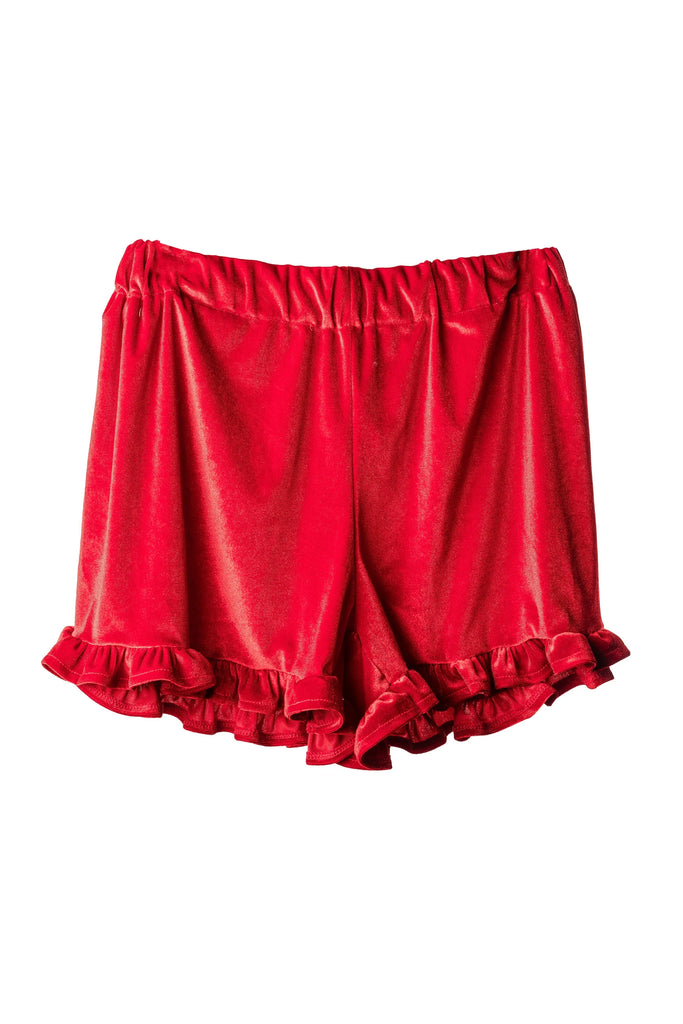 Chloe Velvet Ruffle Short XSS