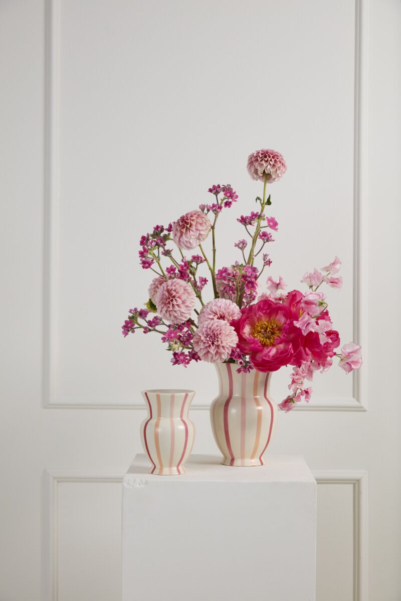 Pink Stripe Vase