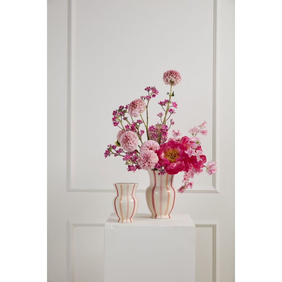 Pink Stripe Vase