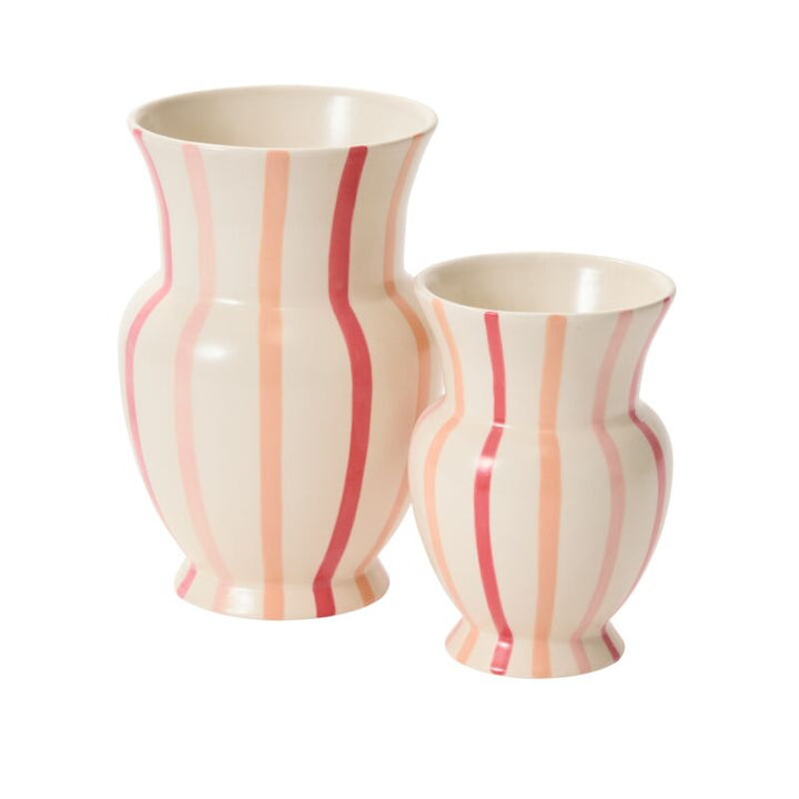 Pink Stripe Vase