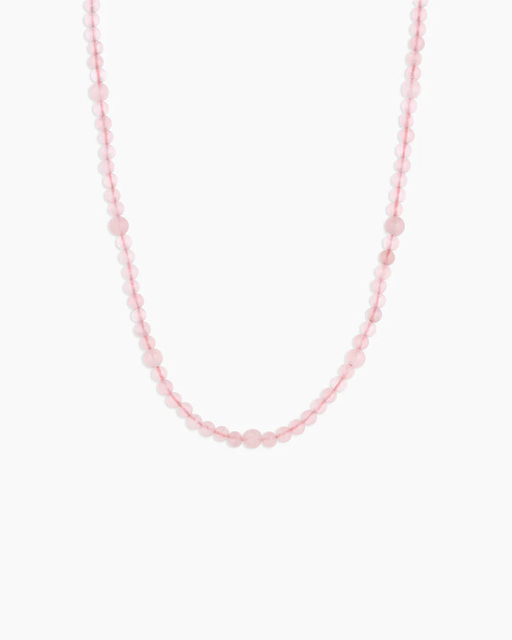 Rose Quartz Beaded Necklace