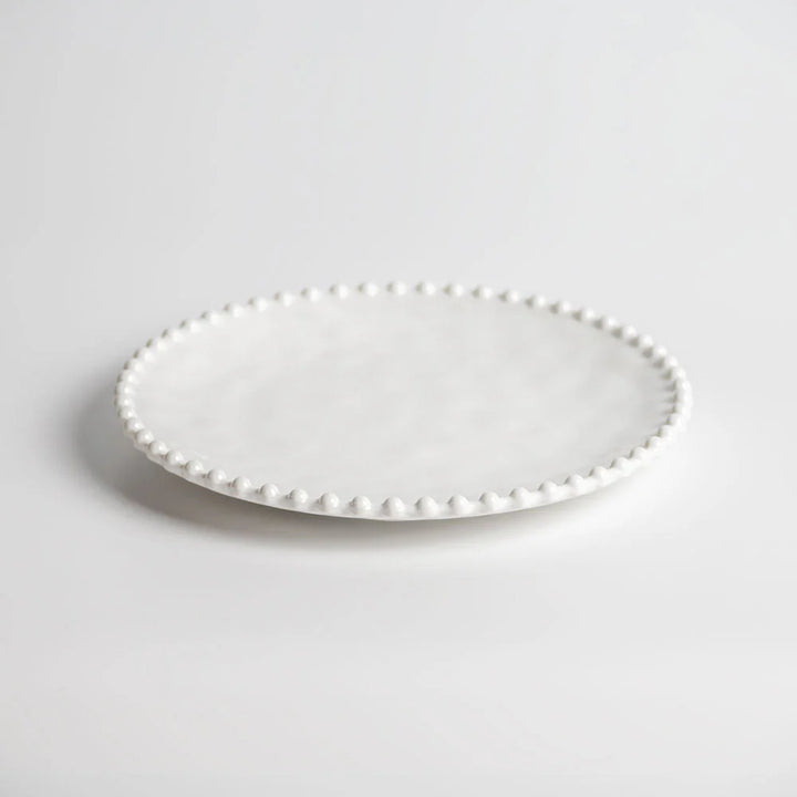 Beaded Pearl Melamine Salad Plate