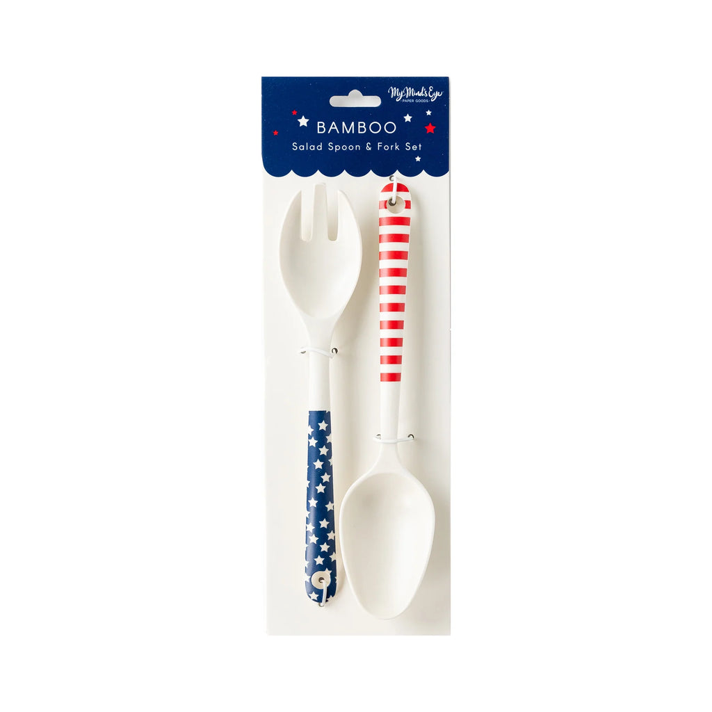Stars and Stripes Salad Servers