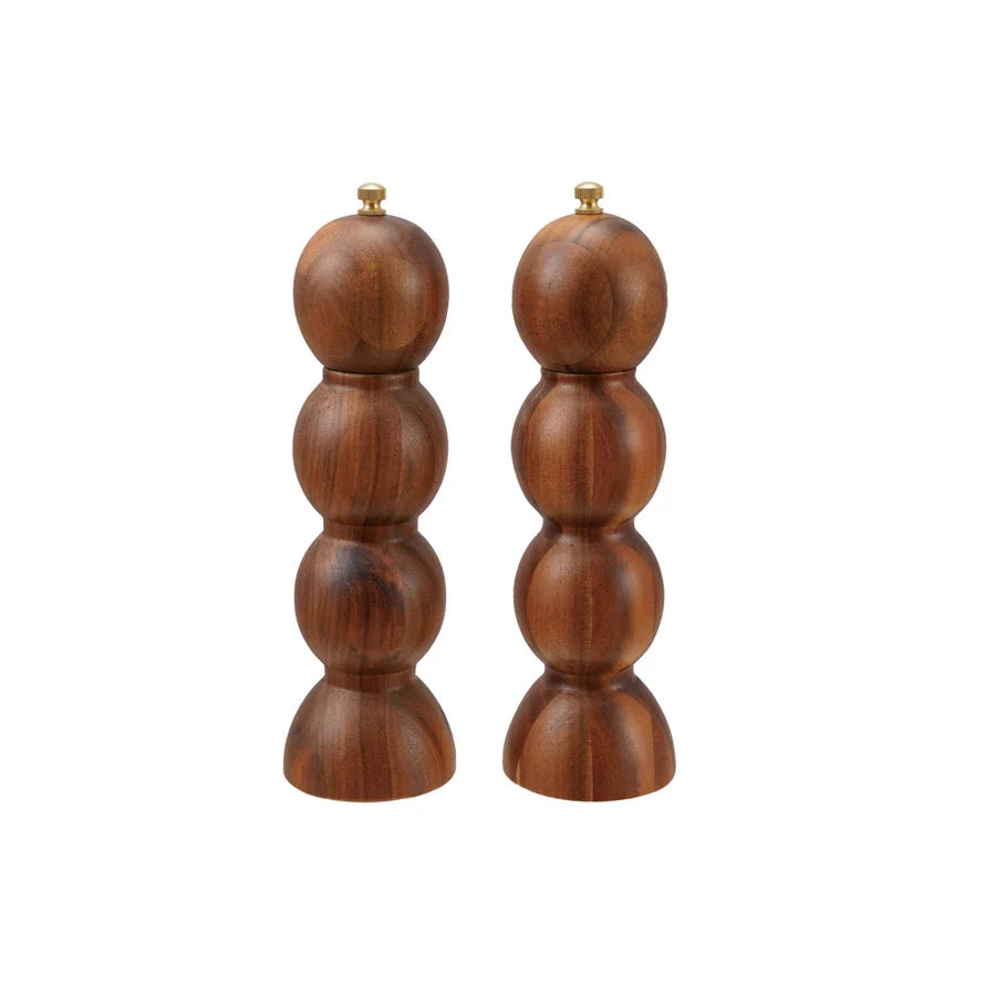 Acacia Wood Salt & Pepper Mills