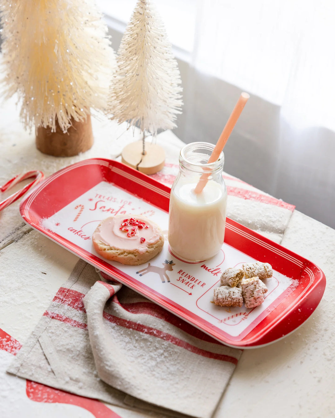 Santa Cookie Mini Melamine Tray