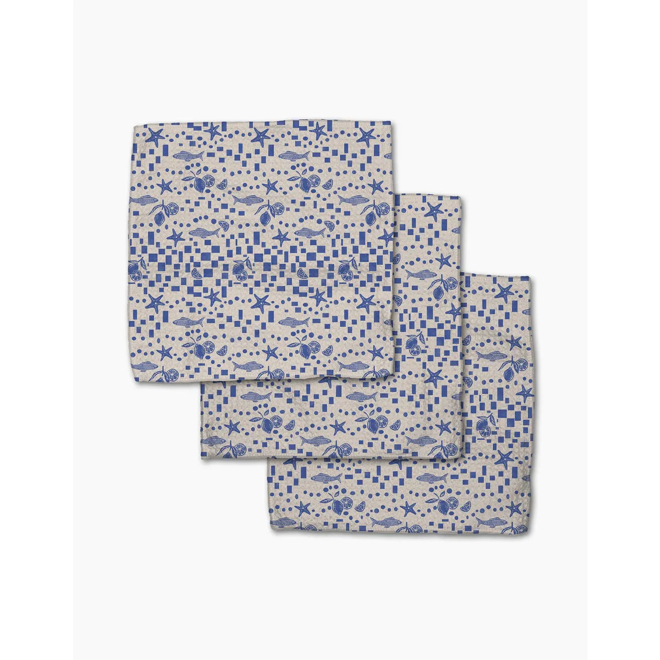 Santorini Tile Dishcloth Set