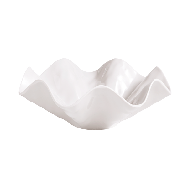 Ruffled Melamine Serving Bowl