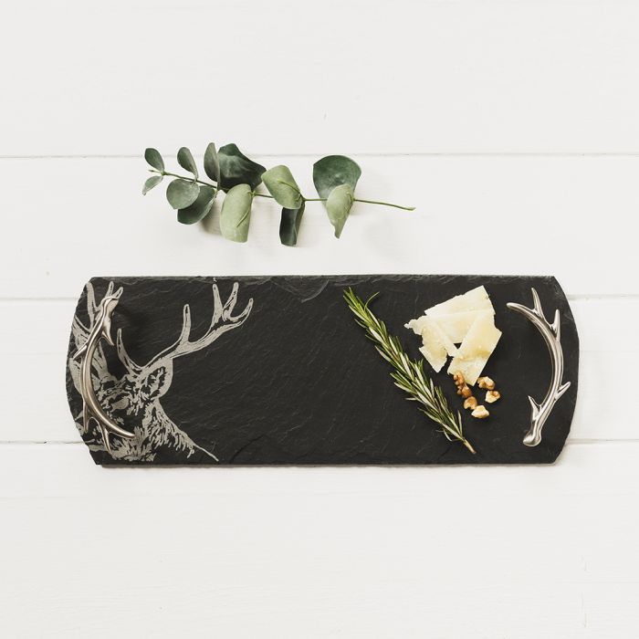 Small Slate Serving Tray - Stag